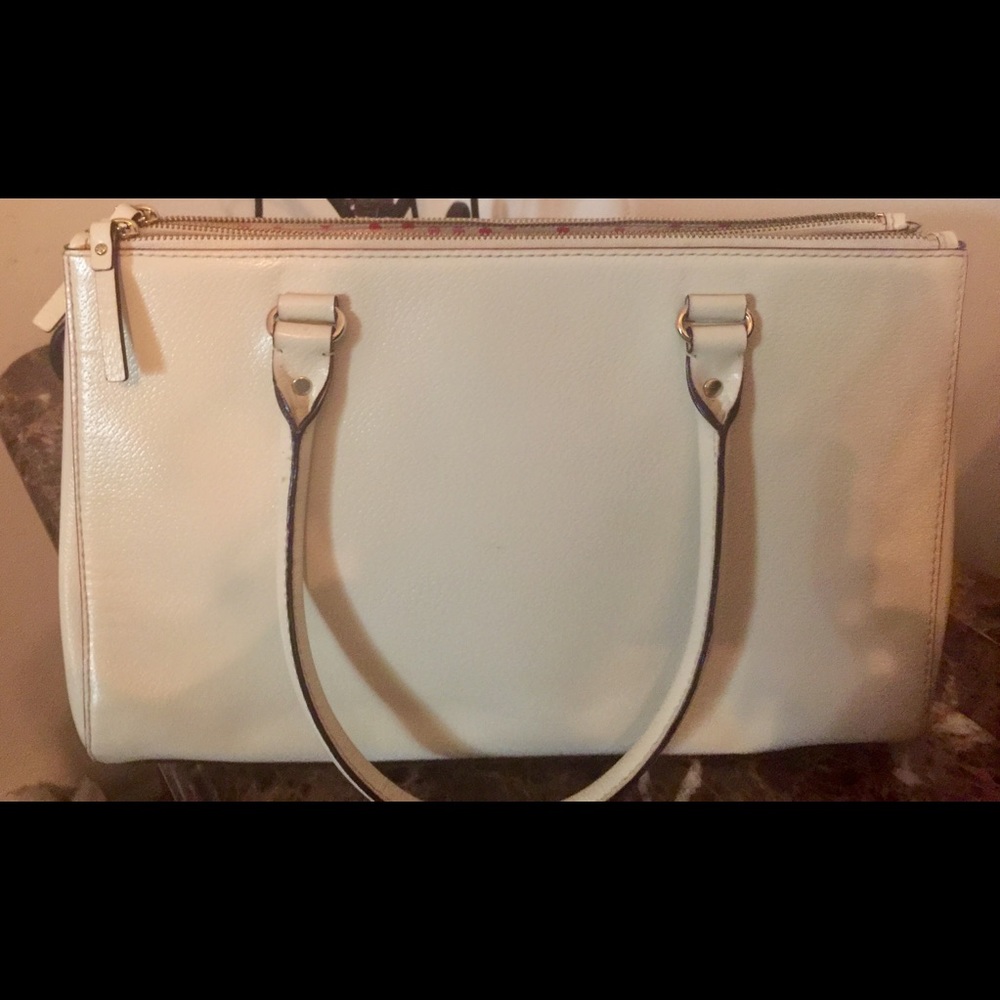 Kate Spade Cream White Leather Handbag - Picture 10 of 10
